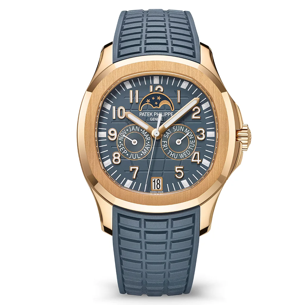 Aquanaut Annual Calendar 39.9mm Rose Gold Blue-Gray Dial Ref. 5261R