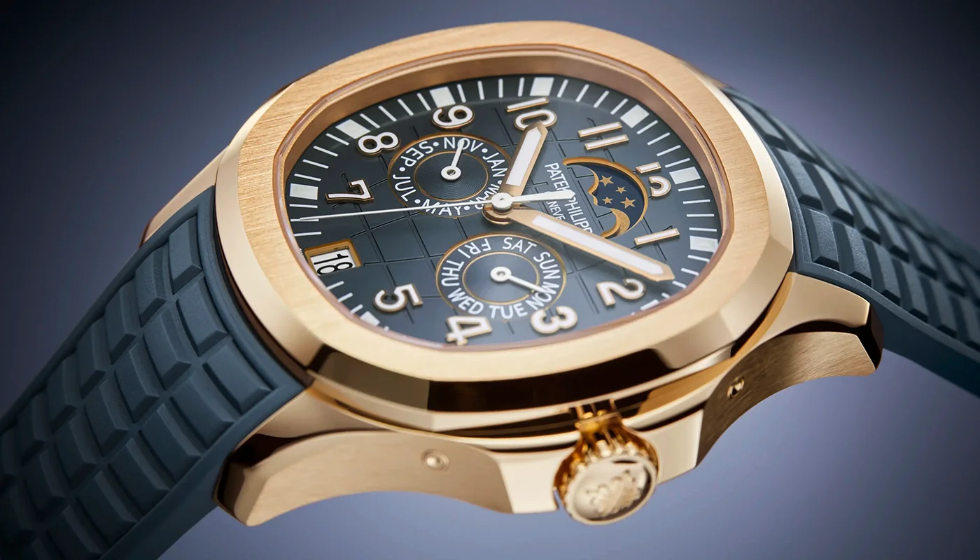 Aquanaut Annual Calendar 39.9mm Rose Gold Blue-Gray Dial Ref. 5261R - Image 5