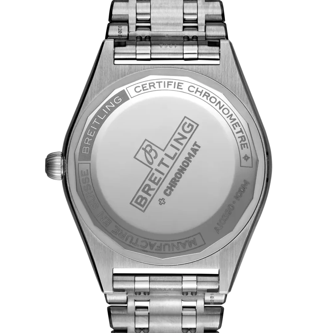 Chronomat 36 Elegant Fashion Watch - White Dial and Iconic Rouleaux Bracelet - Image 4