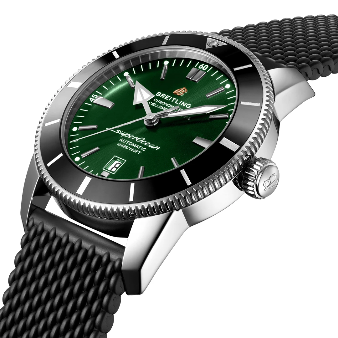 Superocean Heritage 46 Classic Heritage Diver - Green Dial and Performance Rubber Strap - Image 2