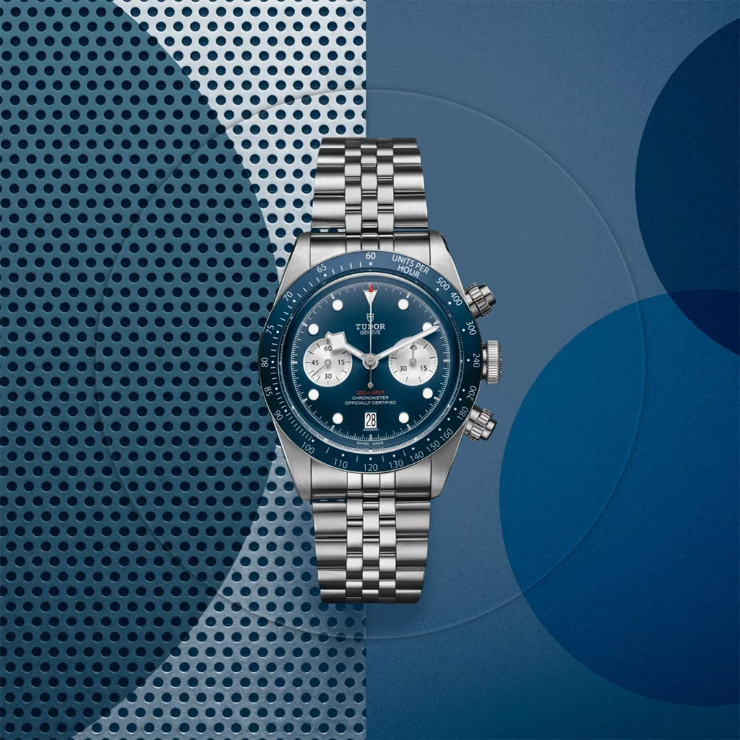 Black Bay Chrono 41mm Blue Racing Chronograph - Deep Blue Dial and Silver Counters - Image 3
