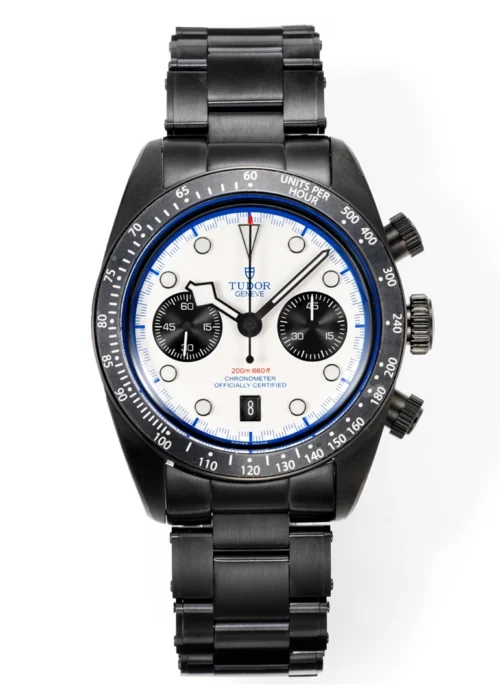 Black Bay Chrono Dark Series Panda Dial Matte Black Finish Men's Sport Chronograph