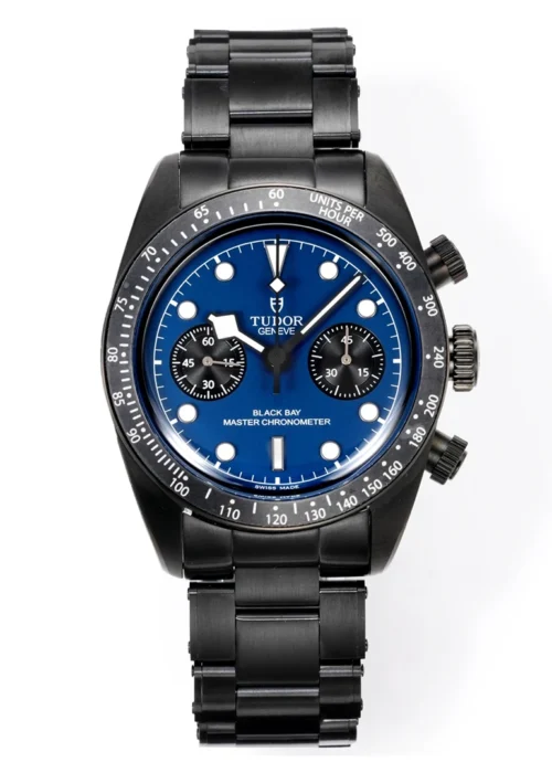 Black Bay Chrono Dark Series Blue Dial Matte Black Finish Men's Sport Chronograph