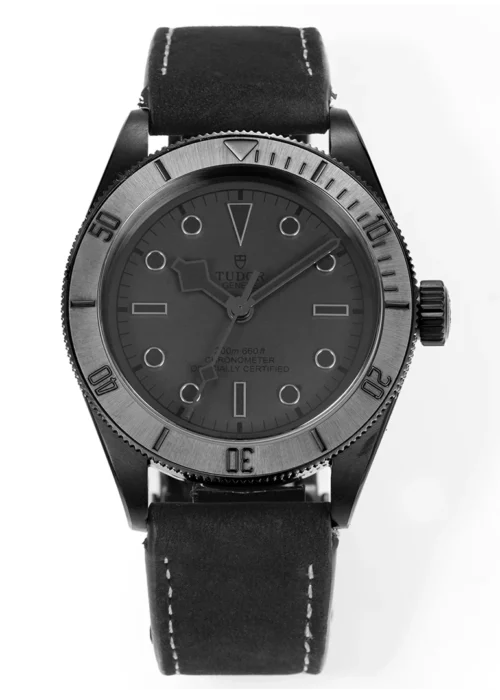 Black Bay 41mm All-Black Ceramic Style Watch - Matte Black "Stealth" Divers Watch