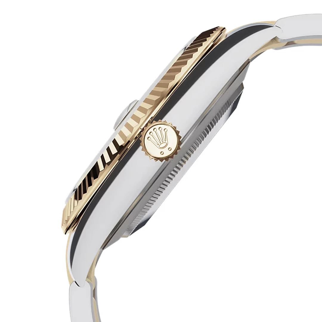 Datejust 41 Champagne Dial Two-Tone Fluted Bezel Oyster Bracelet Men's Classic Watch - Image 2
