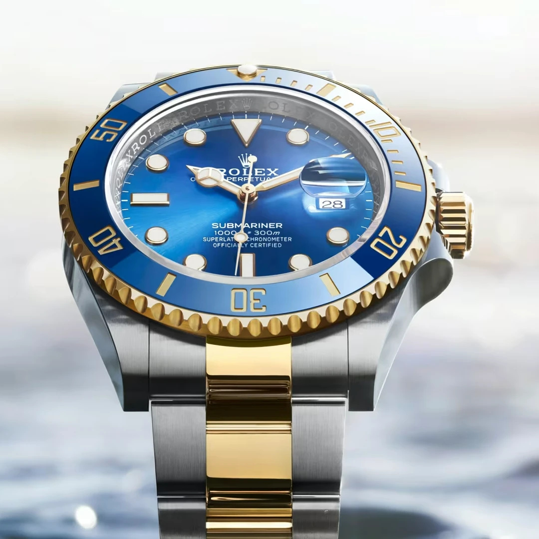 Submariner Date 41mm Blue Dial Two-Tone Style Luxury Divers Watch - Image 3